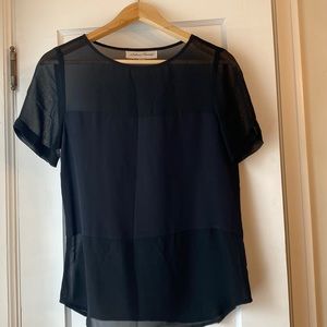 Sheer black top